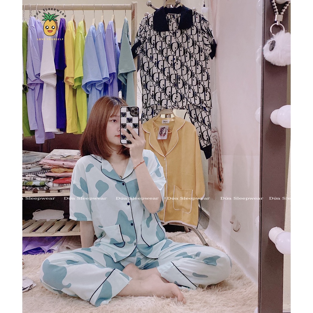 Đồ bộ mặc nhà cánh dơi lụa cao cấp,bộ pyjama lụa mango  ⚡mềm mại,không nhăn,không xù ⚡ hàng thiết kế size từ 40-63