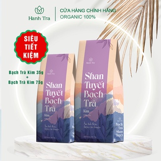 Trà San Tuyết Cổ Thụ Hà Giang Bạch Trà Kim Cao Cấp Combo 2 Hộp 35g + 75g Chè San Tuyết Trà Ngon Shan Tuyết White Tea