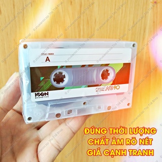 [SL CÓ HẠN] Set 05 băng cassette tape trắng ICON AHD 90 - Blank audio cassette 5 pack C90