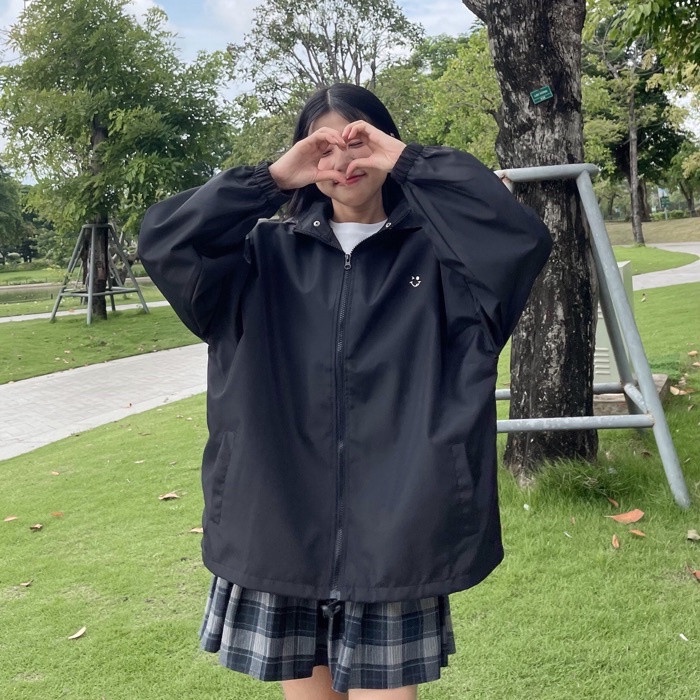 Áo khoác dù Jacket Nam Nữ cao cấp - nón/mũ tháo rời - form rộng Hàn Quốc trẻ trung năng động AK02