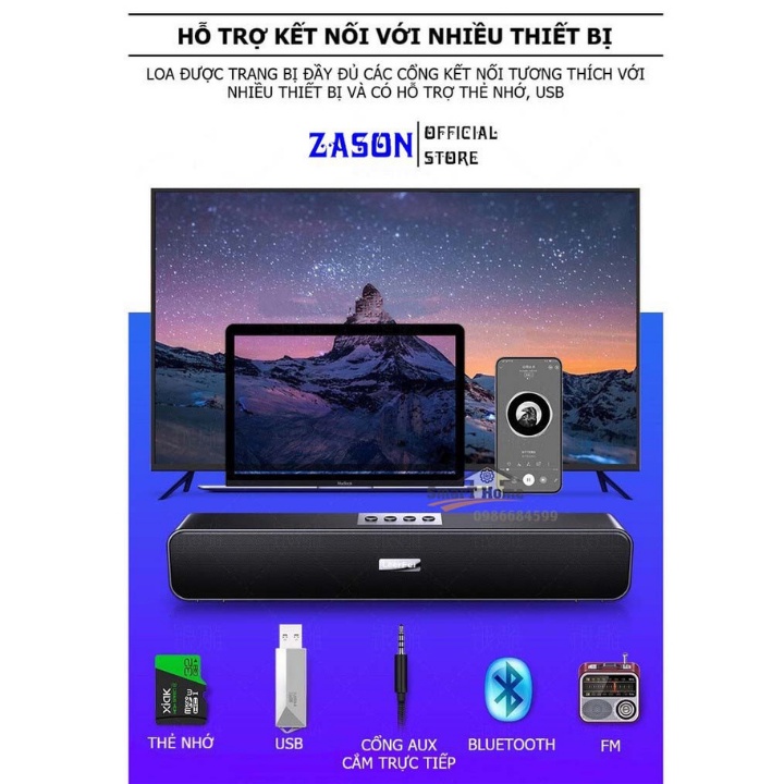 Loa Bluetooth A36-Âm Thanh Vòm Tương Thích Mọi Thiết Bị-Bass Cực Mạnh-Dung Lượng Pin Khủng-Bảo Hành 12 Tháng