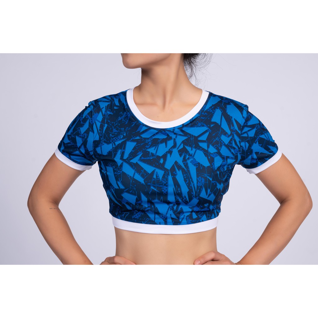 Áo Croptop ❤️FREESHIP ❤️Áo Thể Thao Nữ Viền Trắng Tập Gym, Yoga CH027