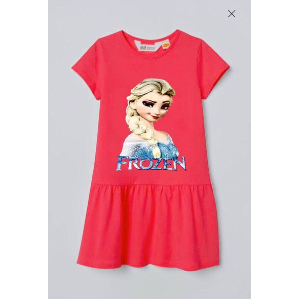 Đầm HM thân dài hình Elsa 2-14T