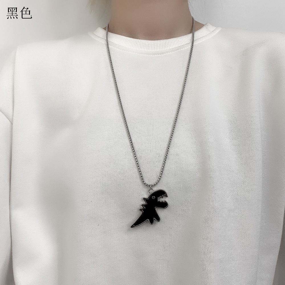 Vòng cổ Mặt Hình Khủng Long Hoạt Hình Phong Cách Hip Hop Cho Nam Nữ