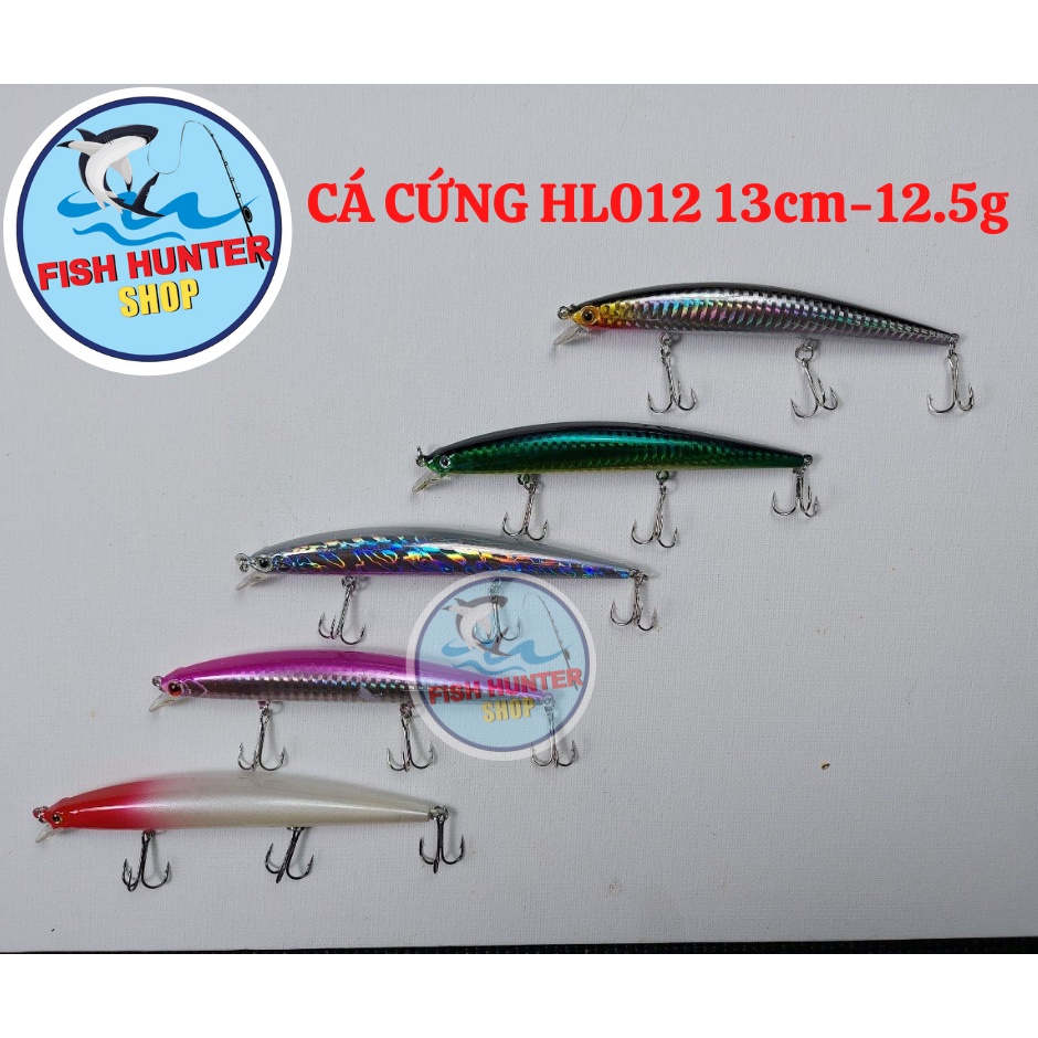 Mồi câu lure HL012 13cm-12.5g/ Mồi cá cứng câu lure, cá chẽm, chày, mú...cá săn các loại