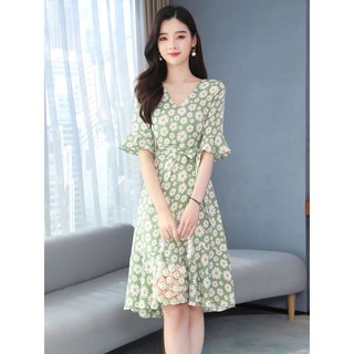ĐẦM DÁNG XOÈ HOA TAY LOE | ĐẦM TIỂU THƯ |ĐẦM CÔNG SỞ XINH YÊU