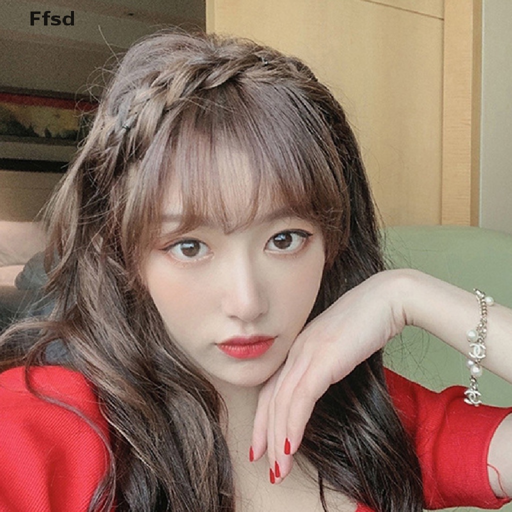 {Ffsd} Băng Đô Dạng Tóc Giả Thắt Bím Xương Cá Thủ Công Bản Rộng Phong Cách Cổ Điển Bán Chạy Cho Nữ