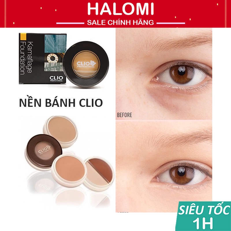 Nền Bánh Clio 3 Tone Chính Hãng Hàn Quốc Với 3 Tone Màu Độ Che Phủ Cao Chuyên Cho Makeup