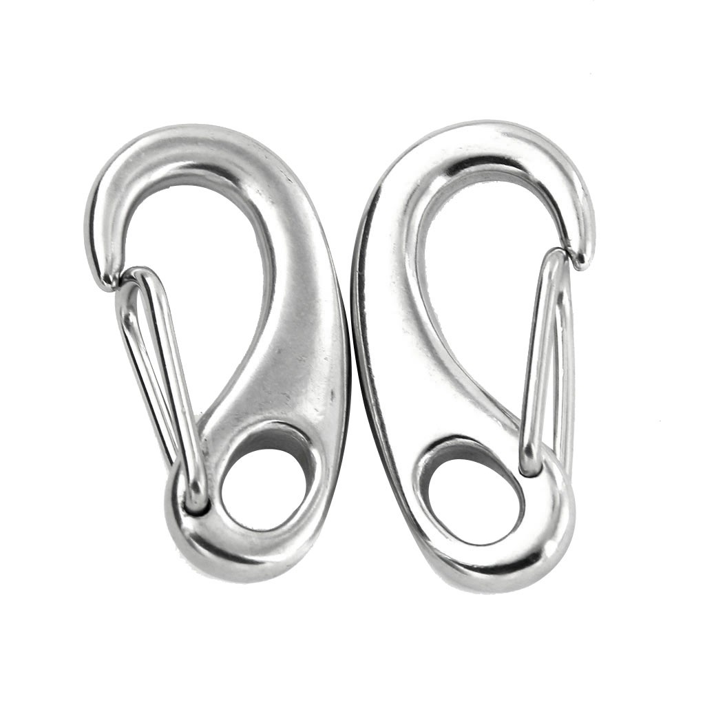 Set 2 Móc Khóa Leo Núi Bằng Thép Không Gỉ 5CM