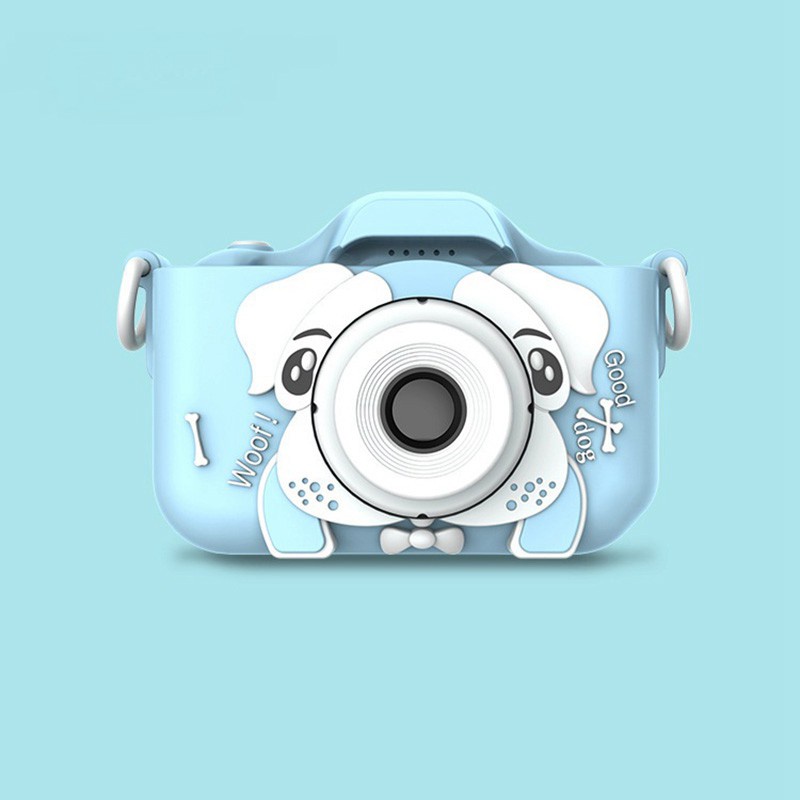 Kids Camera Digital Video Action Camera with 2 Inch IPS Screen, Blue