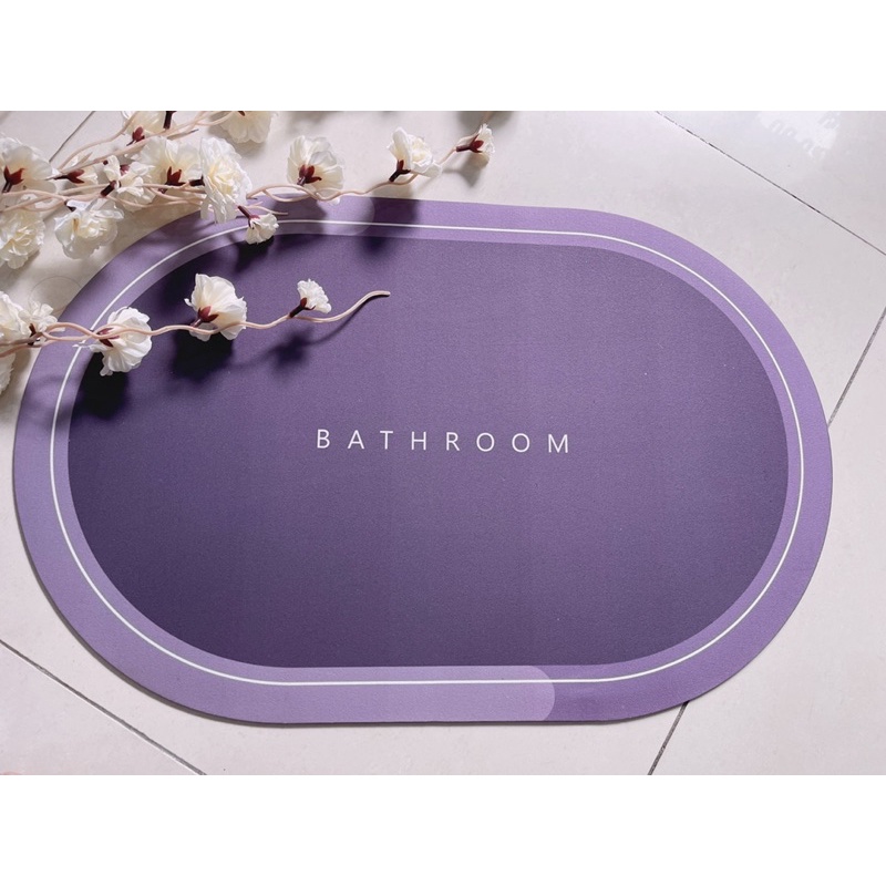 Thảm lau chân silicon thấm hút nước siêu nhanh chống trơn trượt siêu thấm hút