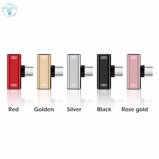 Đầu Chia Cổng Sạc Và Tai Nghe Usb Type-C