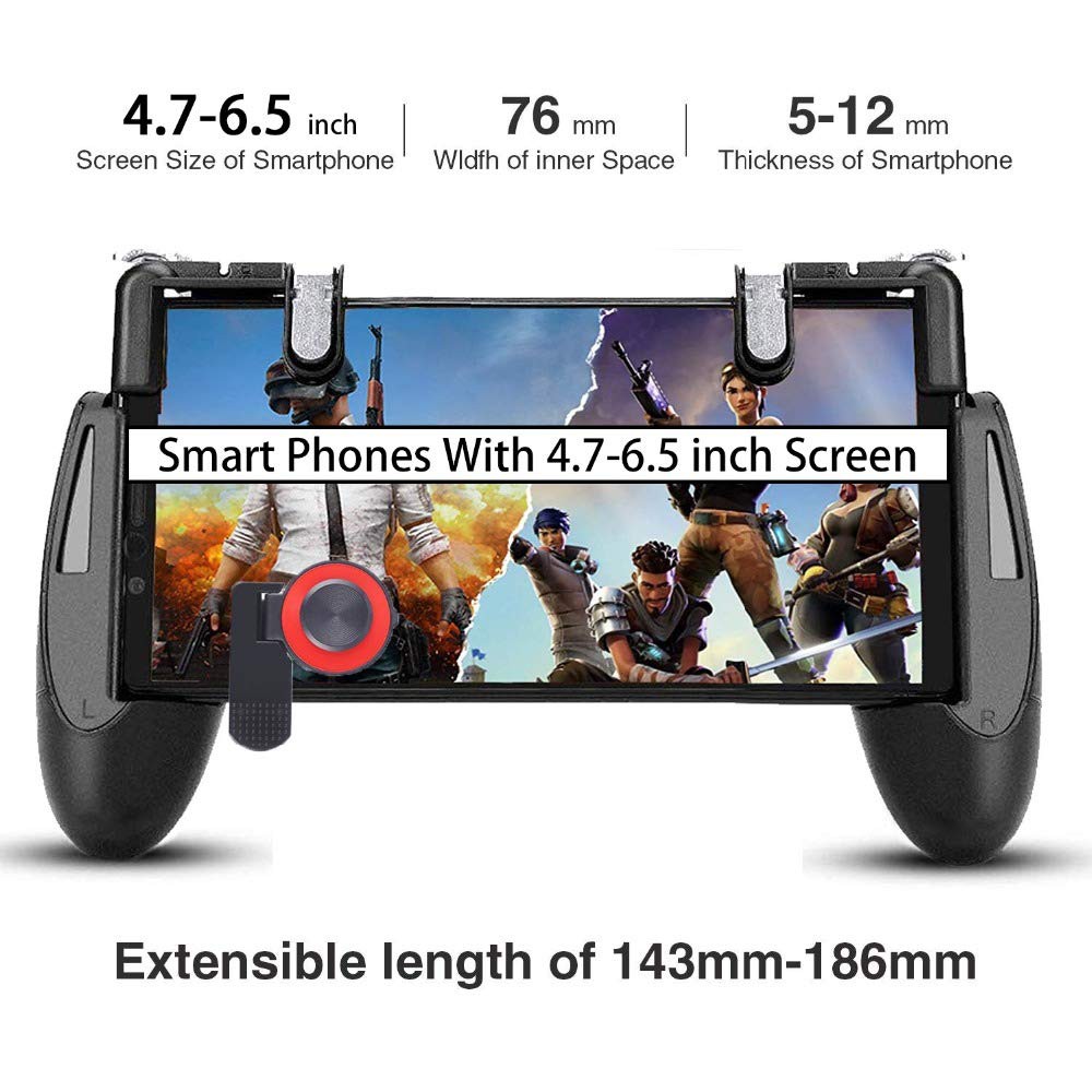 Combo PUBG Tay cầm chơi game trứng và nút bấm chơi PUBG Odog đen nút Joystick A12 đỏ | BigBuy360 - bigbuy360.vn