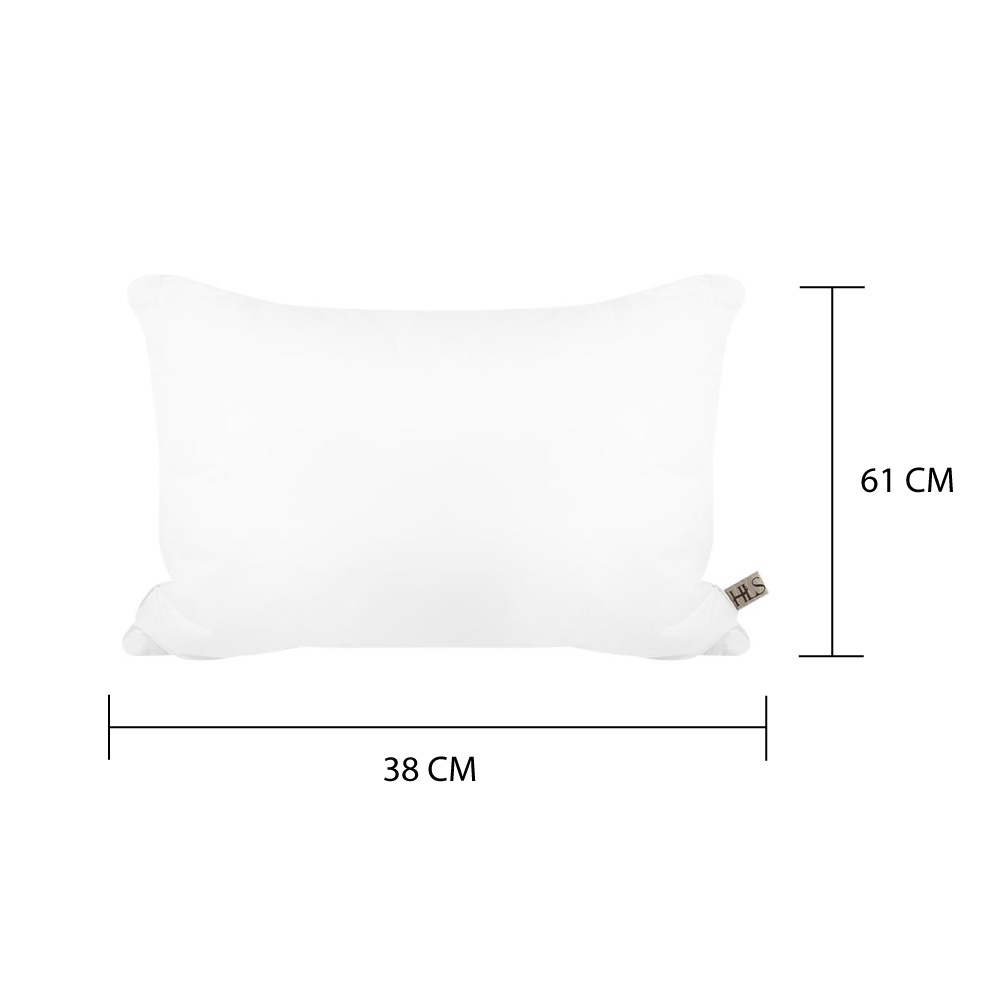 Homebase HLS gối bông mềm siêu êm cho bé 3-8 tuổi Thái Lan H61xW38xD7cm Màu Trắng