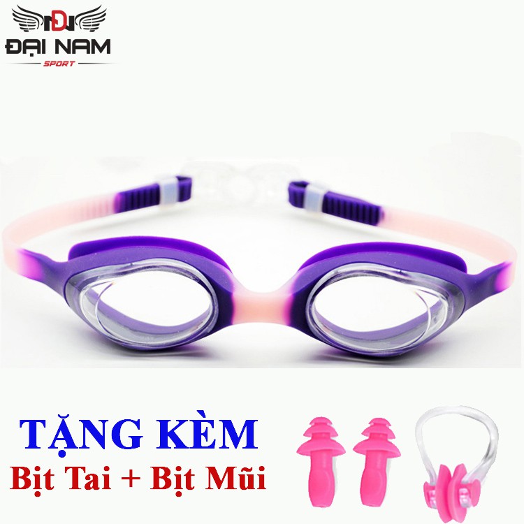 Kính Bơi Trẻ Em Chống Tia UV,Chống Lóa Và Nước DNS113 Đại Nam Sport + Tặng Kèm Bịt Tai Và Kẹp Mũi