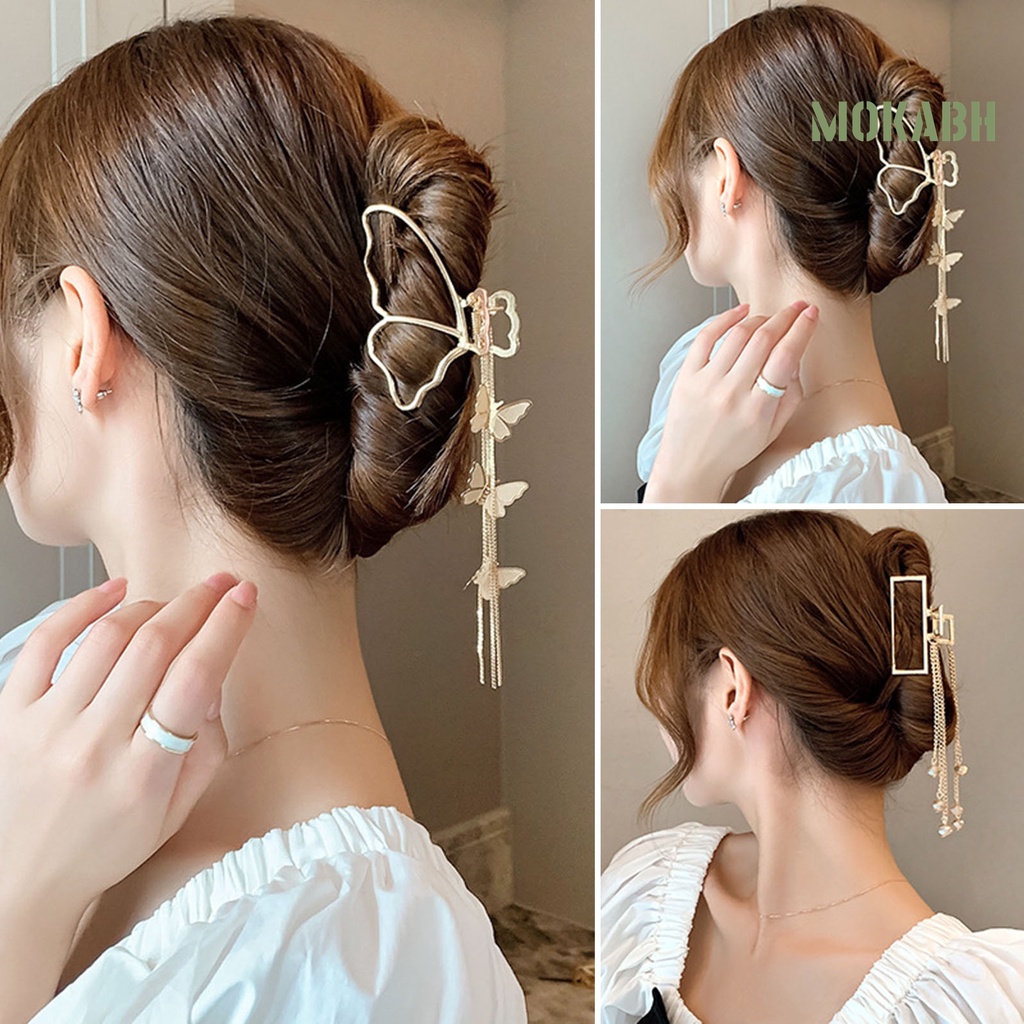 Kẹp Tóc Hình Bướm Đính Ngọc Trai Giả Thời Trang Cho Nữ