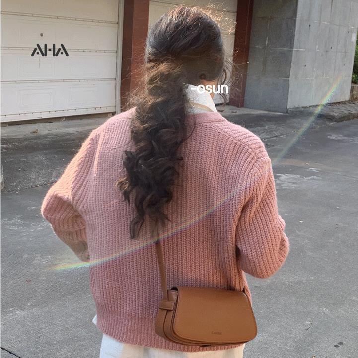 Túi đeo chéo AHA official thiết kế đơn giản thời trang theo phong cách Hàn Quốc cho nữ