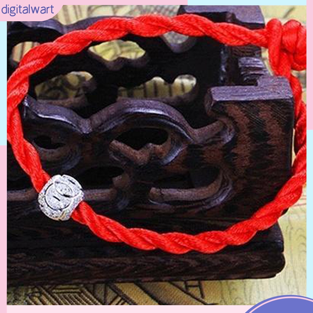Vòng tay may mắn kiểu bện màu đỏ kiểu dân tộc thiểu số cho nam&amp;nữ