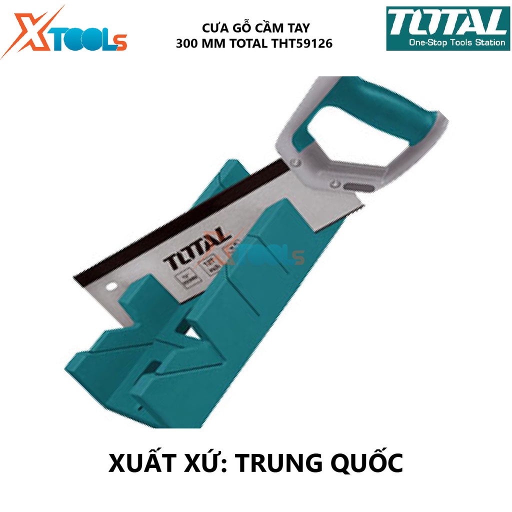 Bộ cưa gỗ cầm tay Total THT59126 | Cưa gỗ bén, lưỡi cưa thép cao cấp, không cong. [CHÍNH HÃNG] [XTOOLS]