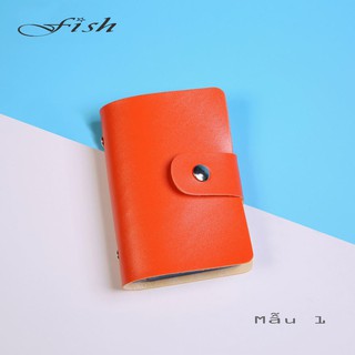 Ví đựng thẻ da PU nhiều màu