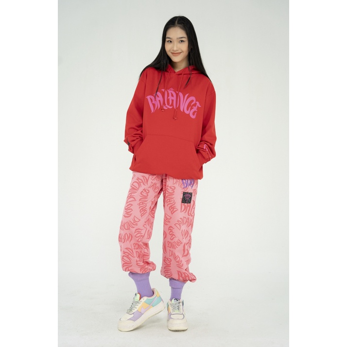 Áo Hoodie Nỉ Mũ Unisex BOO Dáng Oversized In Graphic Balance Dần Dần Màu Sắc Hottrend