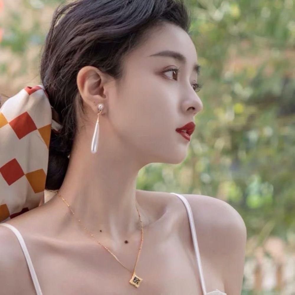 FORBETTER Bông Tai Dáng Dài Phong Cách Vintage Thời Trang