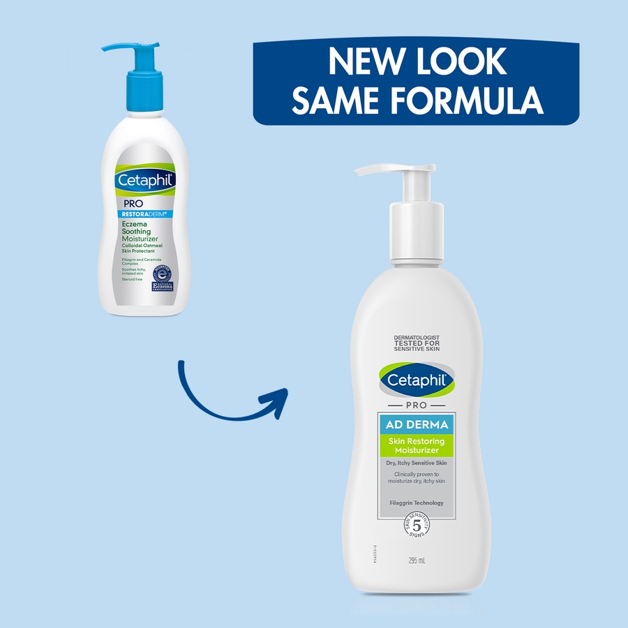 Kem dưỡng ẩm Cetaphil Pro AD Moisturizer 295ml dành cho da khô, ngứa và da viêm cơ địa