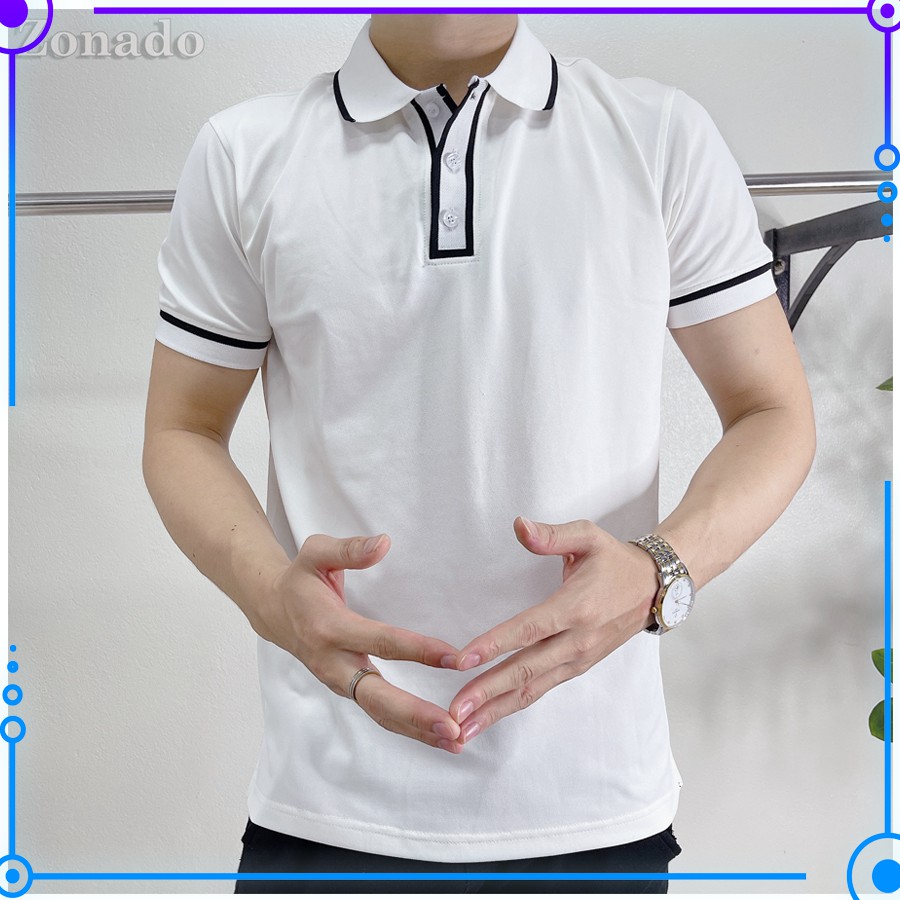Áo polo trẻ trung thanh lịch chất vải cotton co dãn cực thoáng mát thoải mái khi vận động