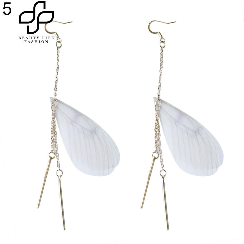 Bông tai cánh bướm lông vũ