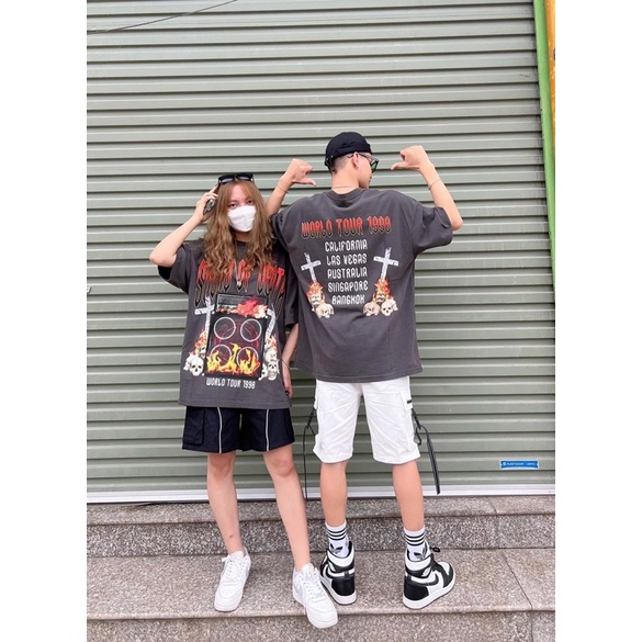 Áo Phông Thánh Giá-Áo Thun Tay Tay Lỡ From Rộng Dáng Basic -Áo Cộc Tay Dấu Quần Unisex Mặc Đơn Đôi Nhóm Năng Động