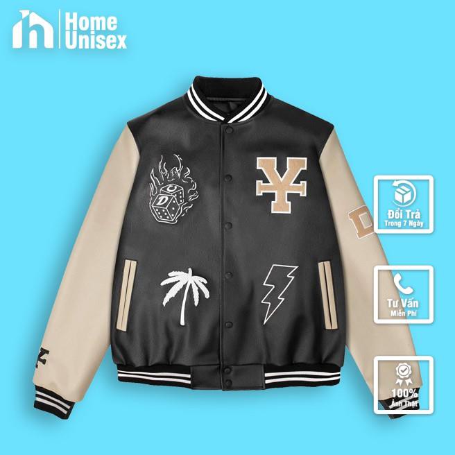 ÁO Khoác BOMBER Dirty Coins Bản Áo Da Thêu Siêu Phẩm