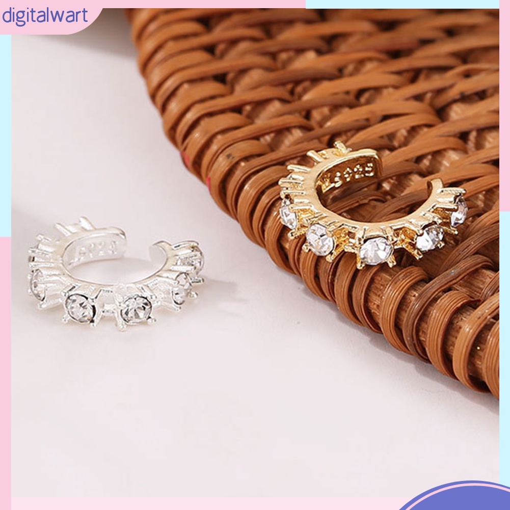 Khuyên kẹp vành tai đính đá thời trang cho nữ