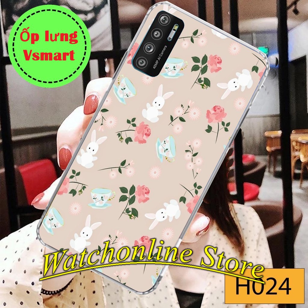 Ốp lưng silicon in hình Vsmart Live 4 Joy4 Active 3 Joy 3 Joy 2+ Joy 1+ Live Active 1 Active 1+ Joy 1 ... Thỏ P4
