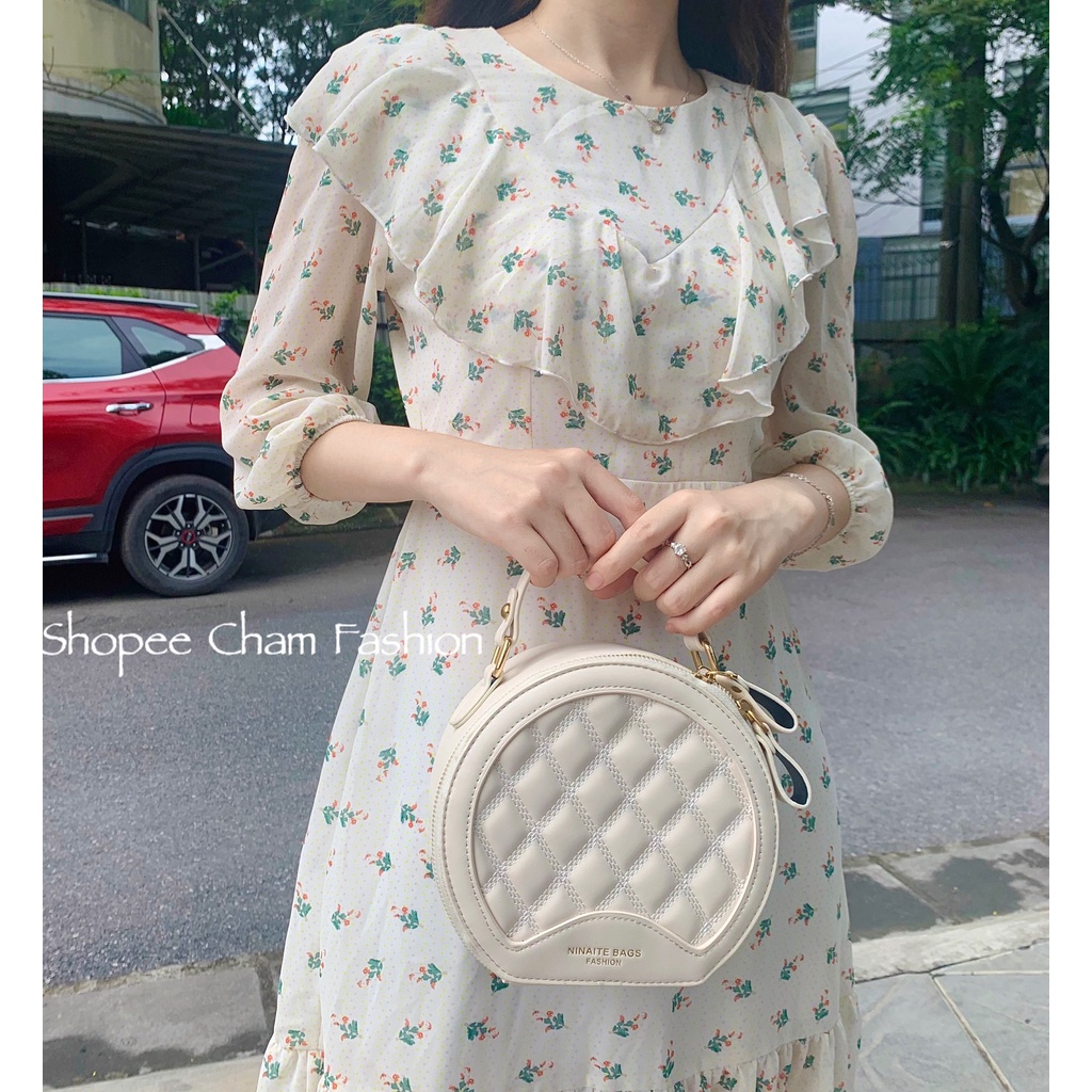 Túi xách tròn đeo chéo, túi xách nữ phóng cách Hàn Quốc hình tròn, , kiểu dáng siêu xinh, sang chảnh cho nàng