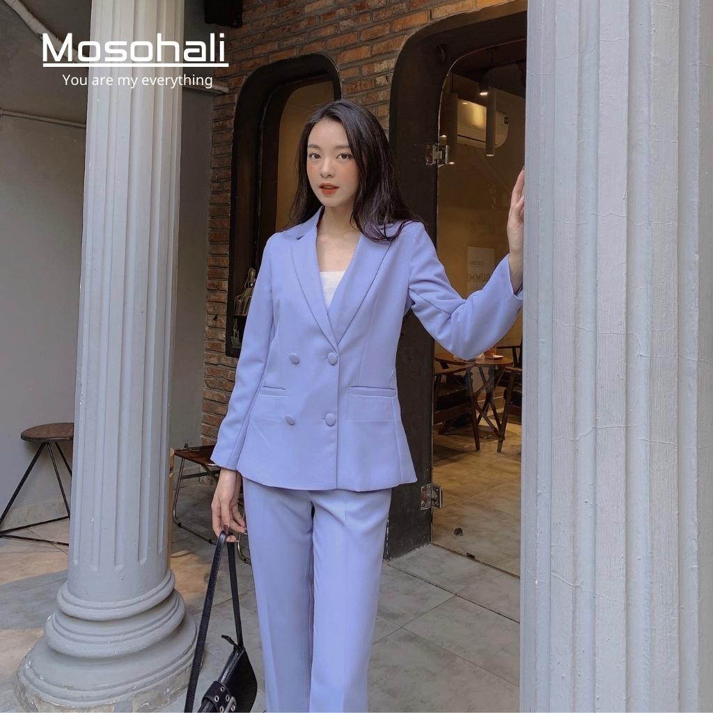 Set vest nữ,áo vest nữ Annas phong cách cơ bản trẻ trung năng động thiết kế MOSOHALI (áo vest + quần âu) | BigBuy360 - bigbuy360.vn