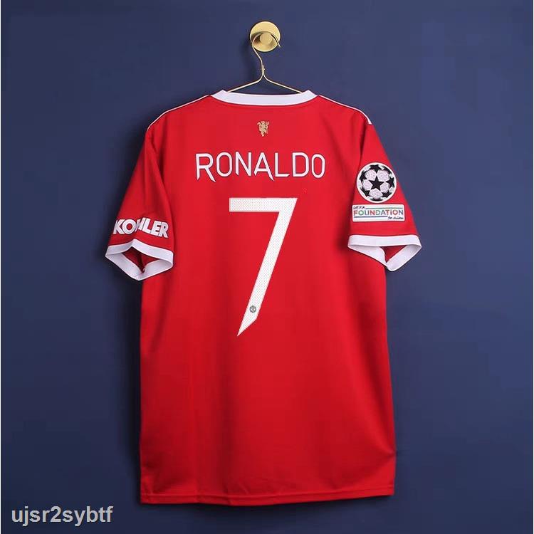 Nhập khẩu Áo thun thể thao tay dài 21-22 Season Manchester United Manchester United EPL & UCL cho C.Ronaldo CR7 Pogba
