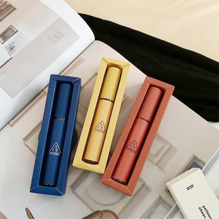 [CHÍNH HÃNG] -[CHUẨN AUTH]  SON 3CE  Velvet Lip Tint Vỏ Xanh-Vỏ Vàng-Vỏ Đỏ, Color Of The Year - Hot trend 2020