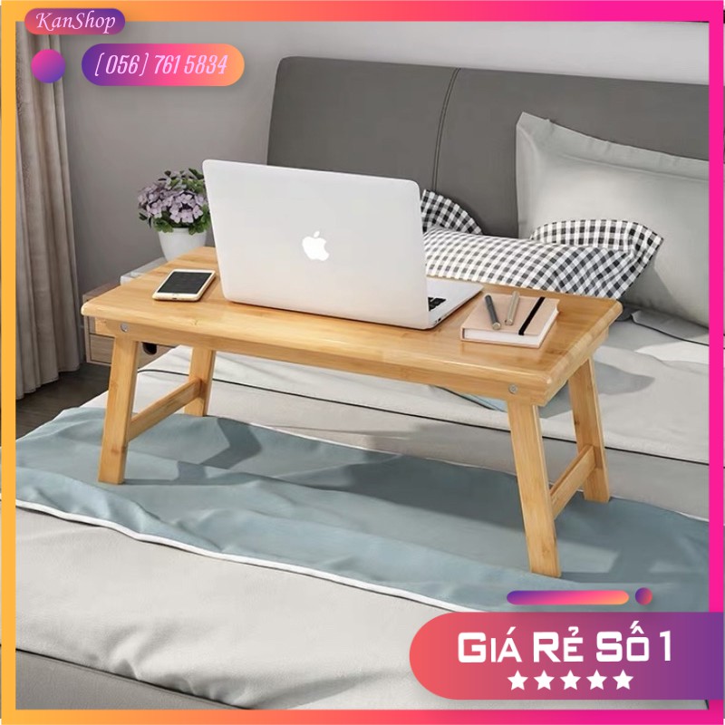 Bàn Gỗ Đa Năng Chân Xếp 40x60cm - Bàn trà chữ nhật sofa/cafe ngồi bệt gấp gọn gỗ tự nhiên đa năng