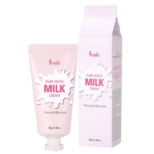 KEM DƯỠNG TRẮNG NÂNG TONE PRRETI PURE WHITE MILK CREAM 50G