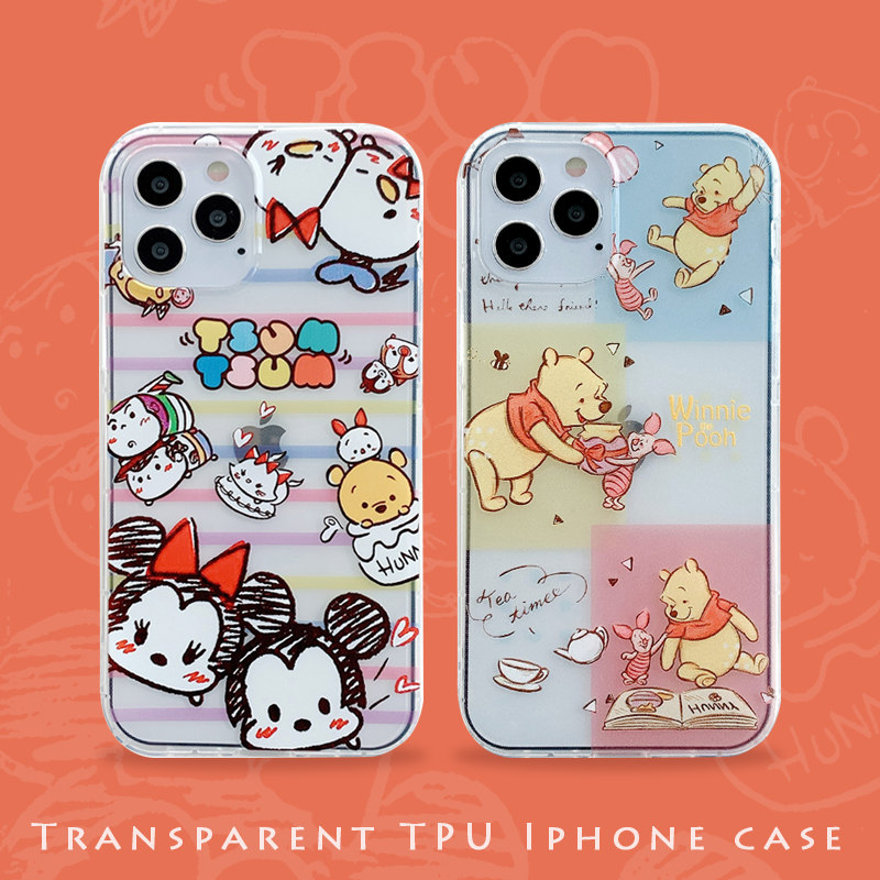 Ốp Điện Thoại In Hình Chuột Mickey Minnie Cho Iphone I12 I11 Xr Xs Pro Max Se2 I7 I8 I6 Disney