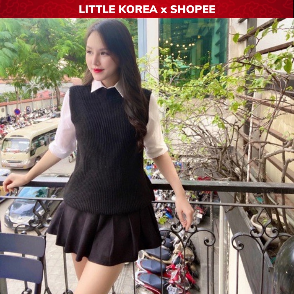 Áo Len Gile Nữ Cổ Tròn Hàn Quốc H.M - LITTLE KOREA