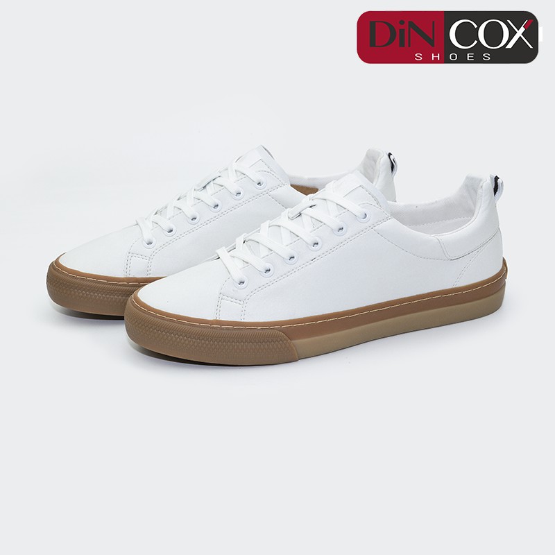 Giày Sneaker Da Nam DINCOX D10 Thời Trang Nổi Bật White