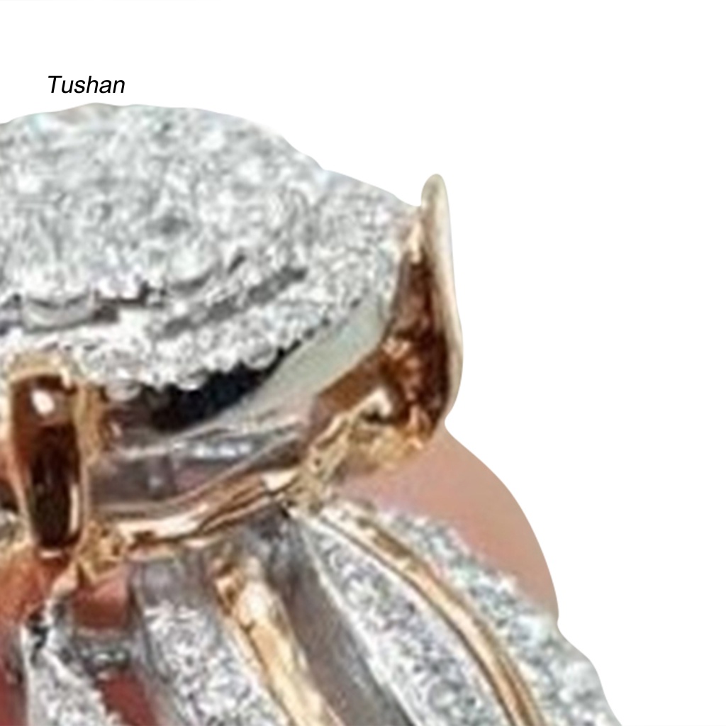 Nhẫn Đính Hôn Đính Đá Zircon Dành Cho Nữ