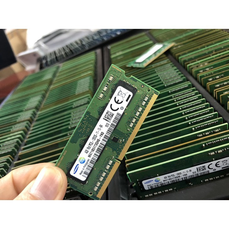 RAM DDR3 4GB Hynix Kingston Samsung 1600MHz PC3L-12800 1.35V Sodimm Dùng Cho Laptop Máy Tính Xách Tay BH 36T 1 Đổi 1