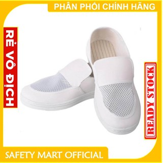 Giầy phòng sạch chống tĩnh điện trắng lưới
