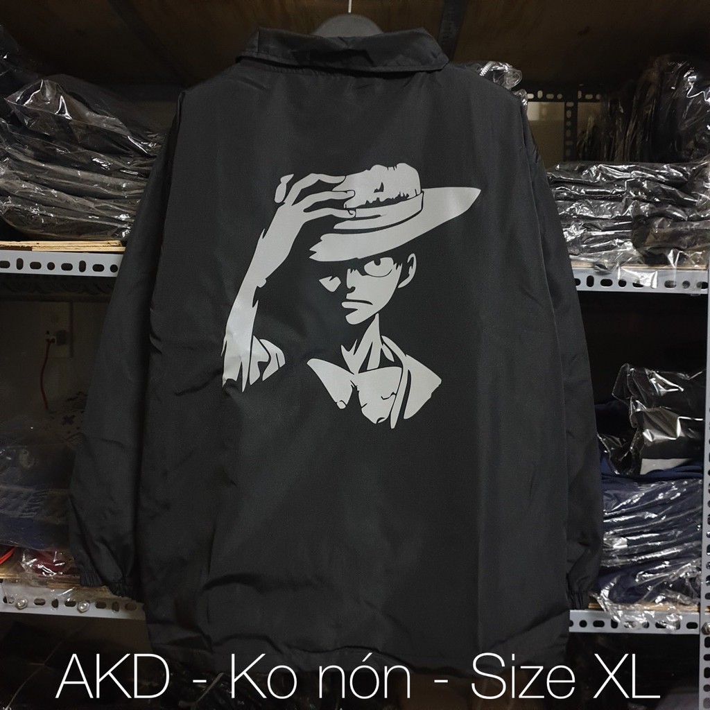 [ Form 75kg] Áo khoác dù phản quang Luffy One Piece LF