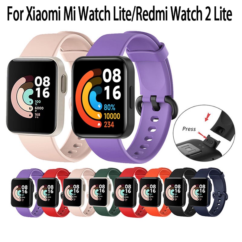 Dây đeo thay thế JANSIN chất liệu silicon thiết kế nhiều lỗ cho đồng hồ Redmi Watch 2 Lite Xiaomi Mi Watch Lite