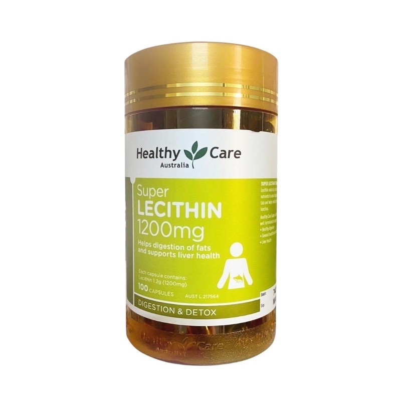 [MẪU MỚI] Mầm đậu nành healthy care super lecithin 1200mg tốt cho sinh lý nữ, mầm healthy care