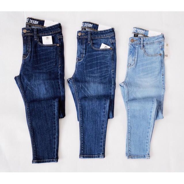 Quần bò nữ , quần Jean nữ Skinny Paige đáy cao ngang rún