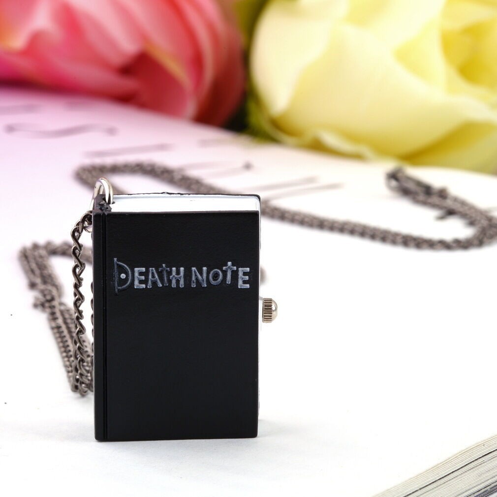 Đồng hồ quả lắc chạm khắc hình quyển sách Death Note độc đáo